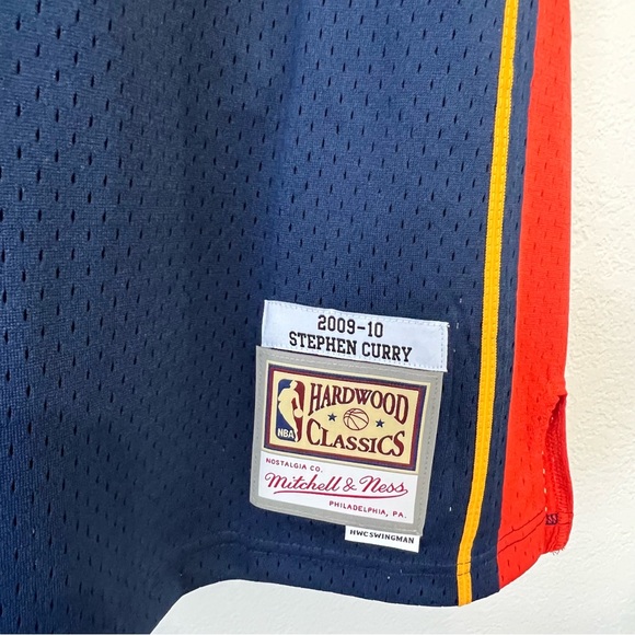 Stephen Curry # 30 Mitchell & Ness NBA Swingman Road Jersey Warrior mens 2XL NEW - Picture 6 of 7